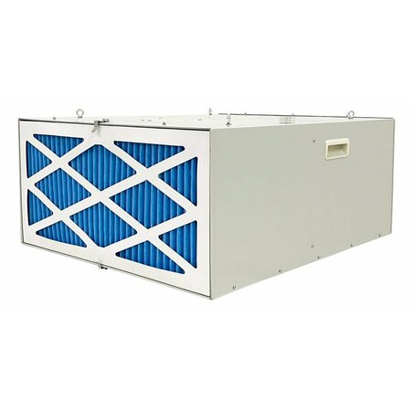 Iliving Three-Speed Fan Air Filtration System with Remote, Ceiling Hung or Portable on Wheels, 1025 CFM ILG8AF8000